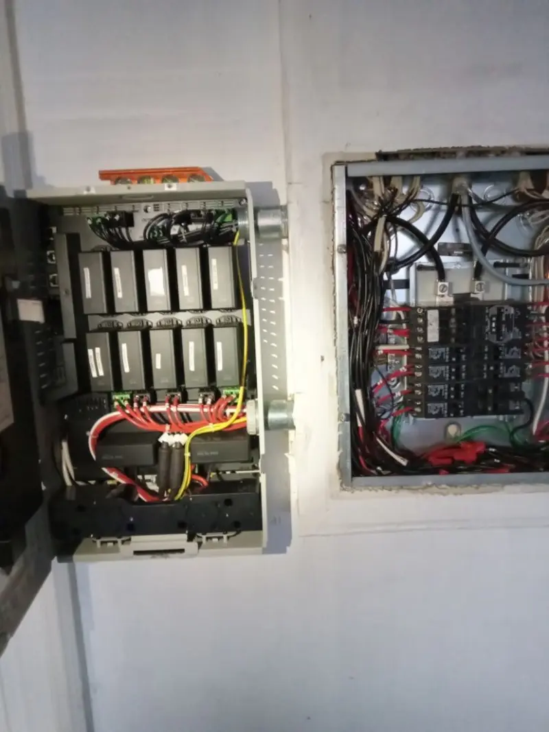 Electrical panel upgrade completed for Security Camera Wiring in Harrison